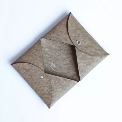 CK18 etoupe epsom calvi card holder with phw