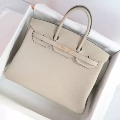 c81 gris tourterelle togo birkin 35 with rose gold hardware
