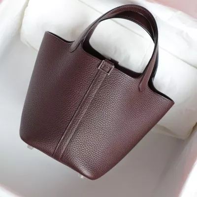 rouge sellier clemence picotin lock 18cm with phw
