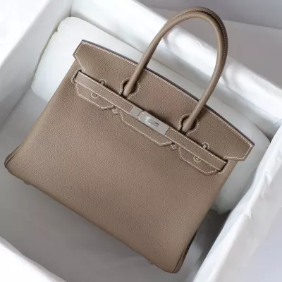 etoupe togo and rouge coeur birkin 30 with phw