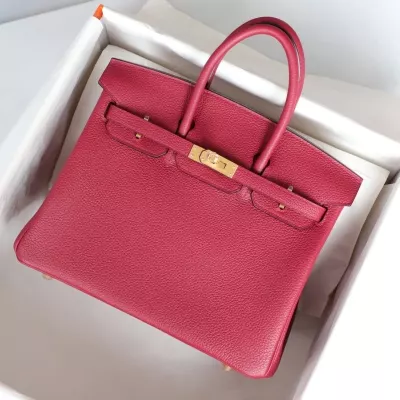 K1 Rouge Grenat togo birkin 25 with ghw