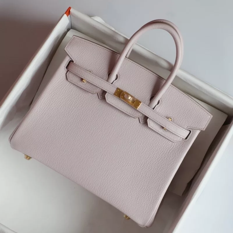 09 Mauve pale cherve and Rose Mexico interior birkin 25 with brushed gold hardware