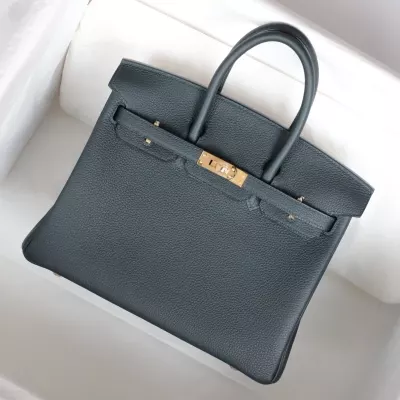 6O Vert Cypres togo birkin 25 with ghw