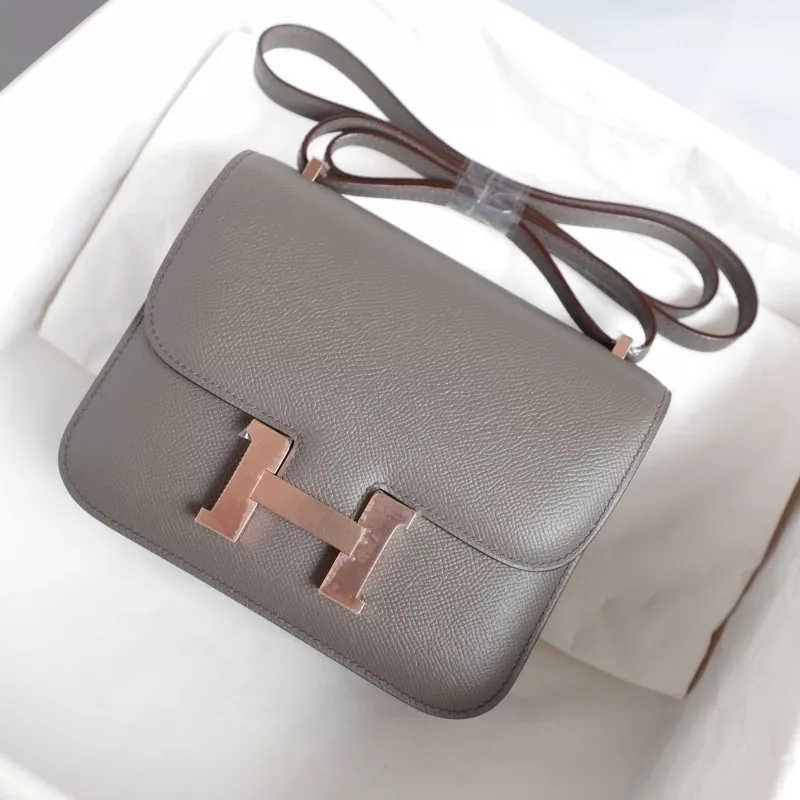 8F Etain epsom constance 19cm with rose gold hardware