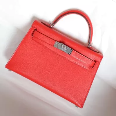 orange poppy &amp; gold cherve kelly mini II Phw