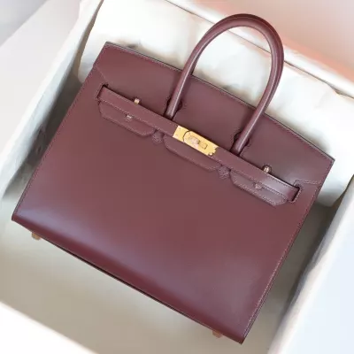 rouge H box calf birkin 25 sellier with ghw