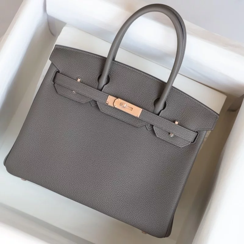 etain togo and 81 Gris TourtereIIe interior birkin 30 with rose gold hardware