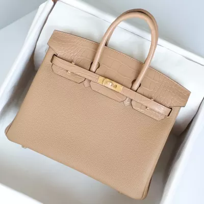 0M Chai matte aligator birkin 25 touch with brushed ghw