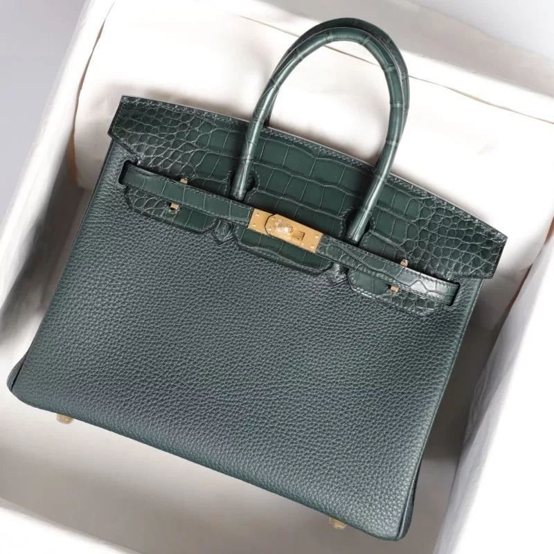 6O Vert Cypress togo birkin 25 touch with ghw