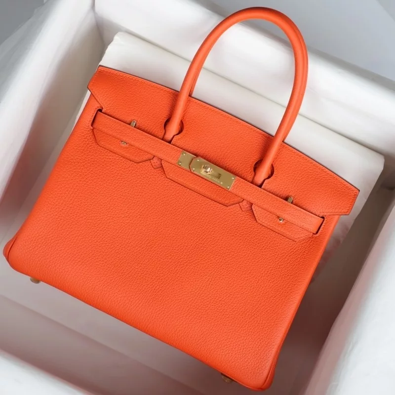 9J Feu Orange clemence birkin 30 with ghw
