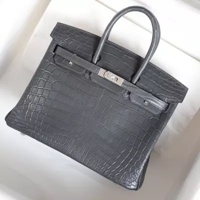 88 Graphite nilo crocodile birkin 25 with phw