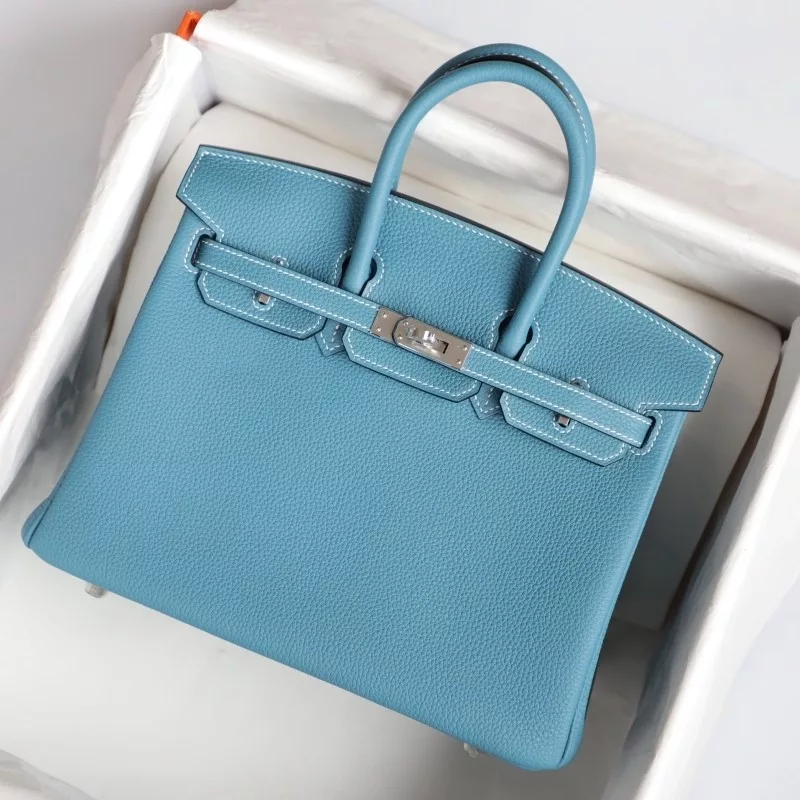 blue jean togo birkin 25 with phw