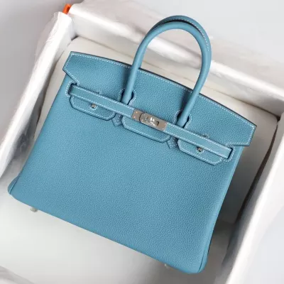 blue jean togo birkin 25 with phw