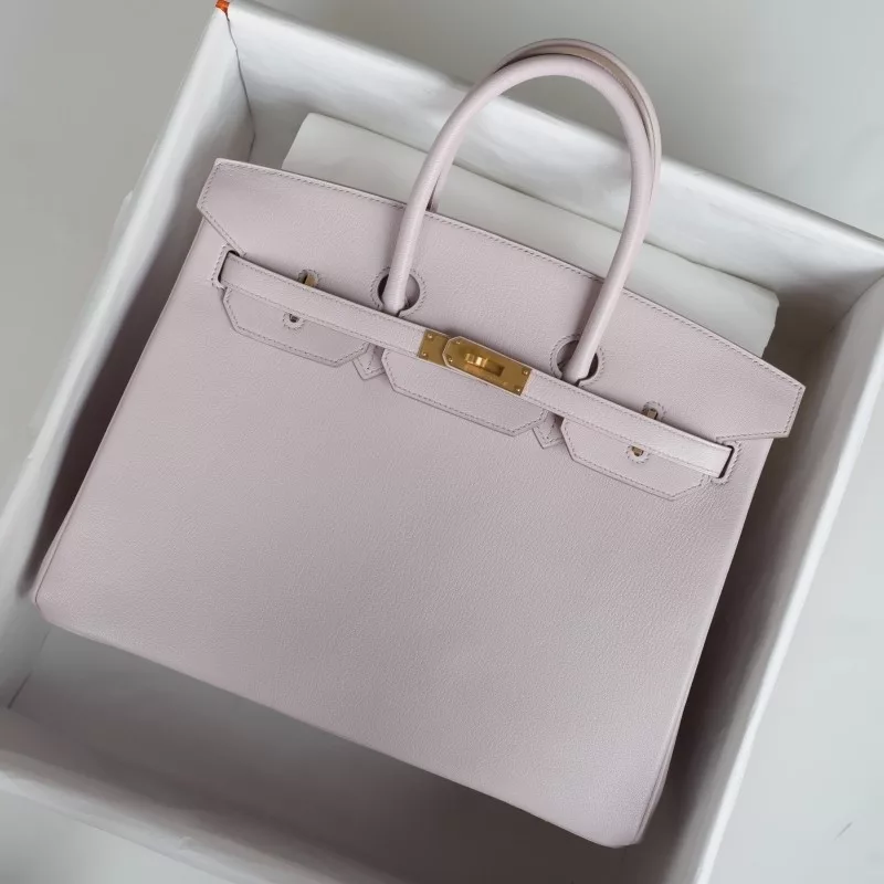 09 Mauve pale cherve and mexico interior birkin 35 with brushed gold hardware