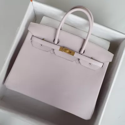 09 Mauve pale cherve and mexico interior birkin 35 with brushed gold hardware