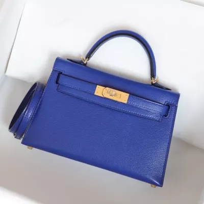 blue sapphire cherve kelly mini II with ghw