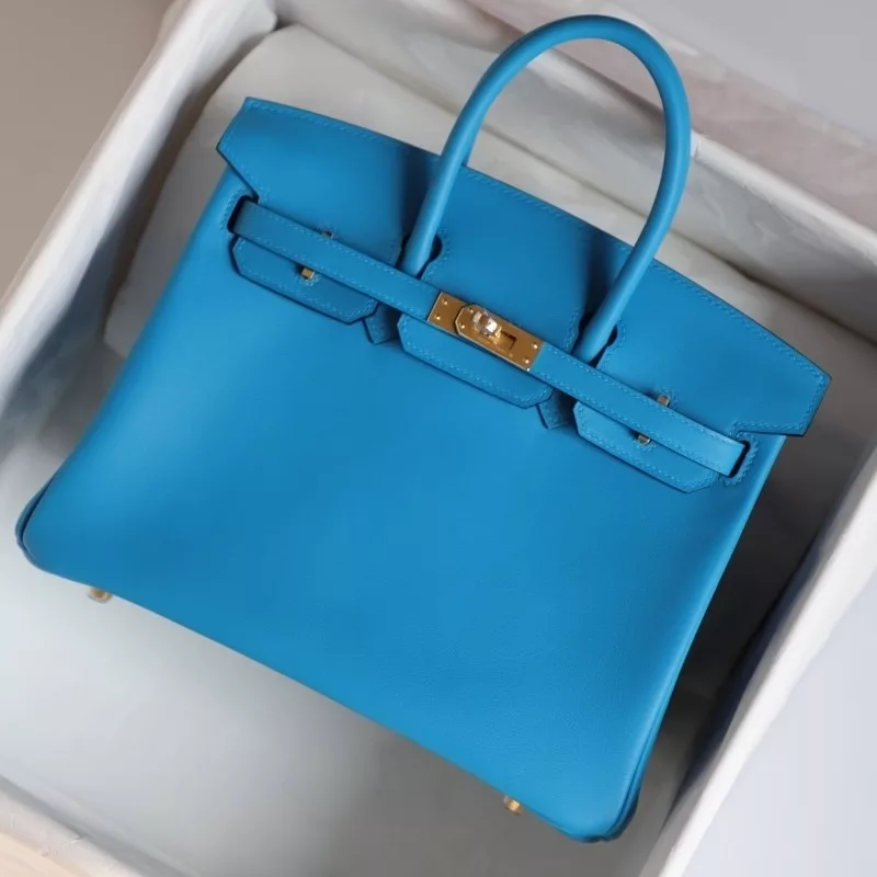 blue frida swift and Rose Shocking interior birkin 25 with ghw