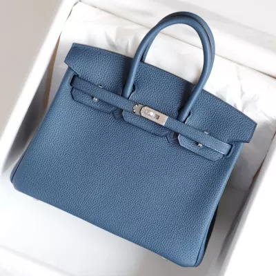 deep blue togo birkin 25 with phw