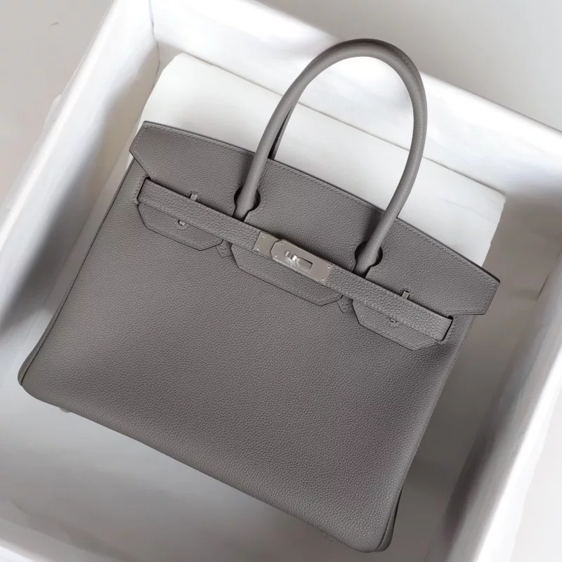 0L Gris Meyer togo birkin 30 with phw