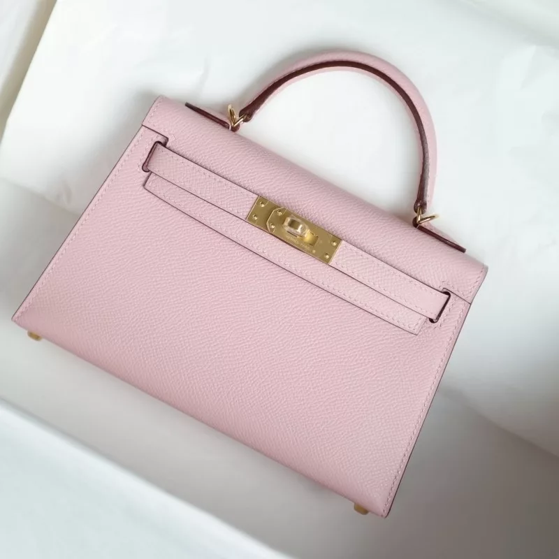 3Q Rose Sakura epsom kelly mini II with ghw