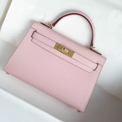 3Q Rose Sakura epsom kelly mini II with ghw