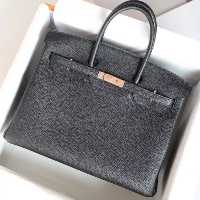 CK89 Nior clemence and rouge H interior birkin 35 with rose gold hardware, HSS