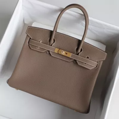 etoupe togo and 5P Pink interior birkin 30 with ghw
