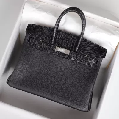 nior togo with lizard birkin 25 touch phw
