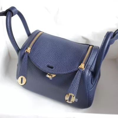 73 blue sapphire Clemence Mini Lindy GHW