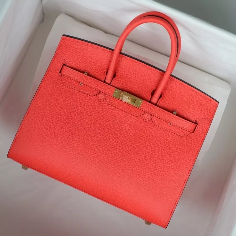 0E Rose Texas epsom birkin 25 sellier with ghw