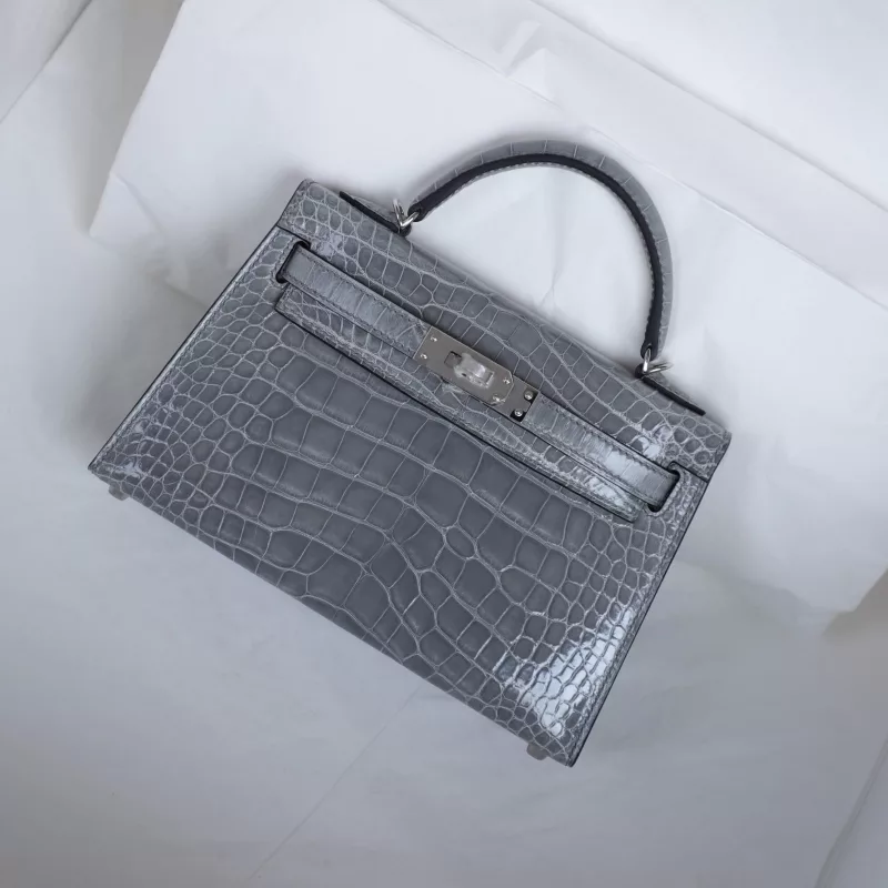 0W Gris Neve Aligator Kelly Mini II With Phw