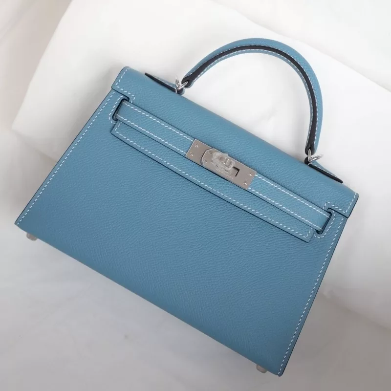 blue jean epsom kelly mini II with phw