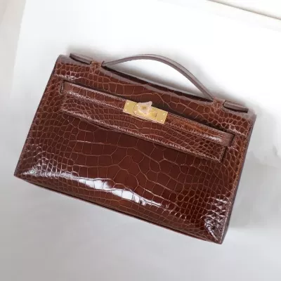 33 MieI aligator crocodile kelly pochette ghw