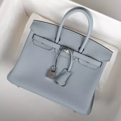 Blue Line Togo  And Beige de Weimar Interior  Birkin25 with phw