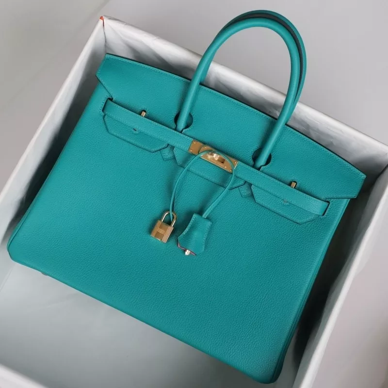 7F BIeu Paon/ U5 Rose Lipstick Birkin35 togo with ghw
