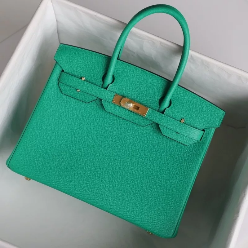 O6 Vert jade EPsom birkin30 With GHW