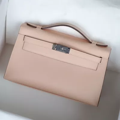 F3 Nude Kelly pochette swift with phw