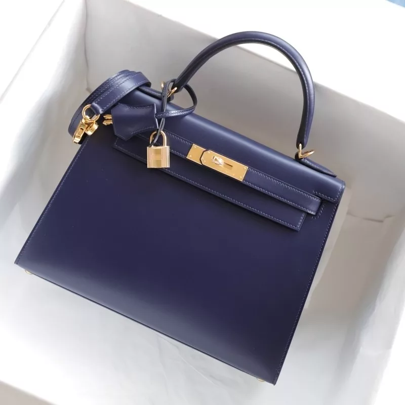 78 BIeu Marine box Kelly28 With Ghw
