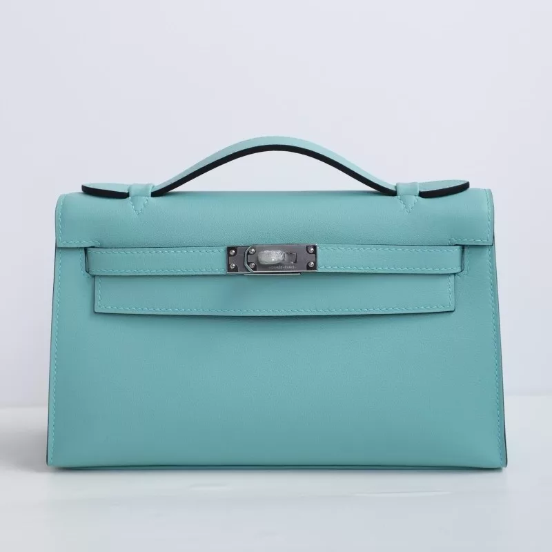 3P BIue AtoII swift kelly pochette with phw