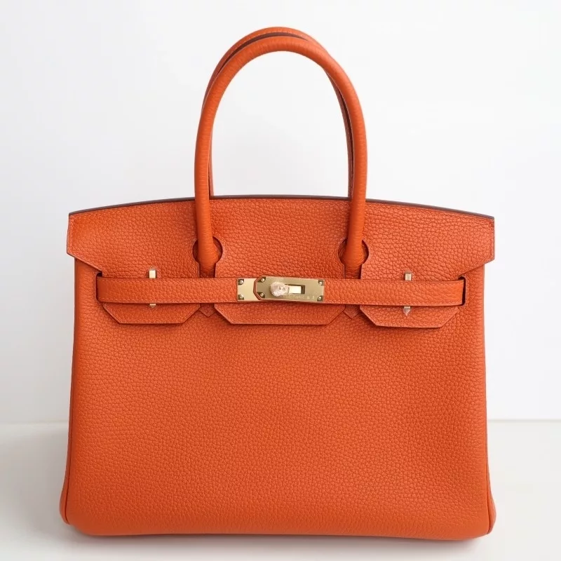 93 Orange  clemence birkin 30 with ghw