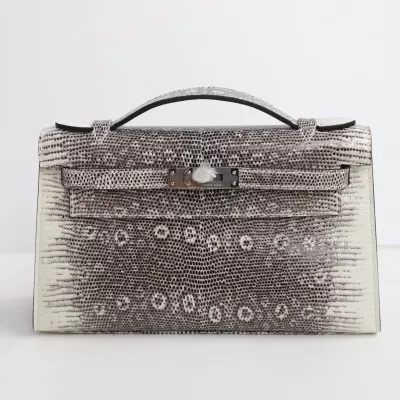 1B Ombre lizard kelly pochette with phw