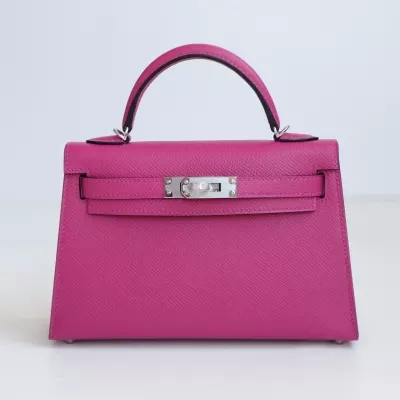 L3 rose pourple epsom kelly mini II with phw