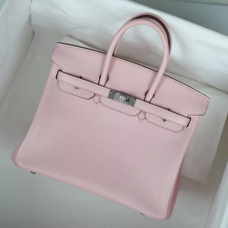 3Q Rose Sakura mysore and gris pearl interior birkin 25 with brushed Phw