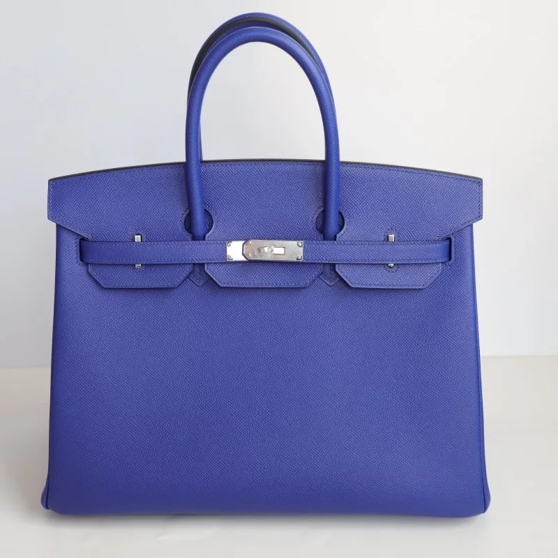 blue electric epsom birkin 35 with phw