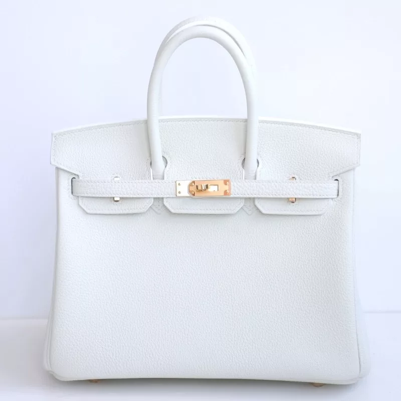 blanc togo and 6R Kiwi interior birkin 25 with ghw
