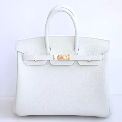 blanc togo and 6R Kiwi interior birkin 25 with ghw
