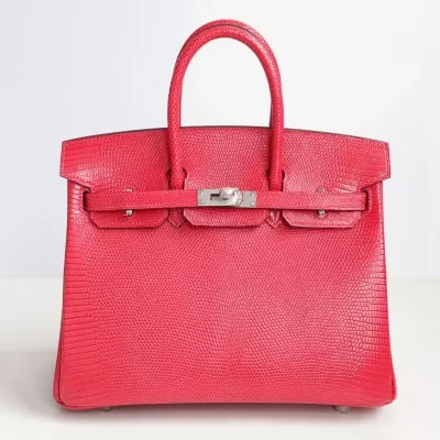 i6 rose extreme lizard birkin 25 with phw