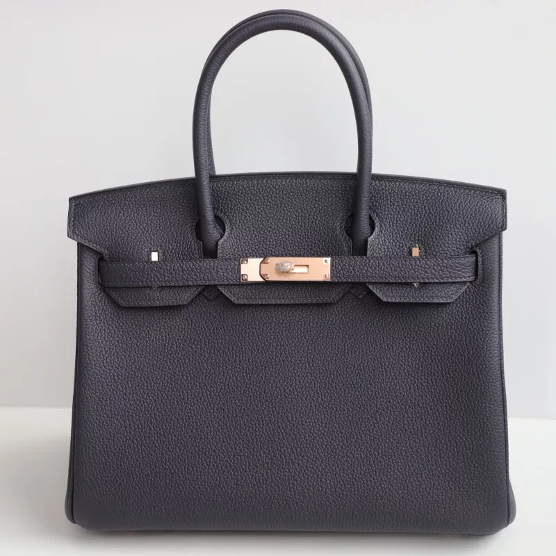 2Z blue nuit Togo birkin 30 with Rose GHW