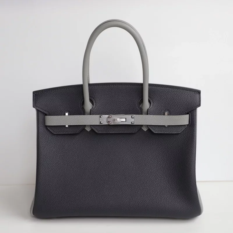 2Z blue nuit & 4z gris mouette togo birkin 30 with PHW