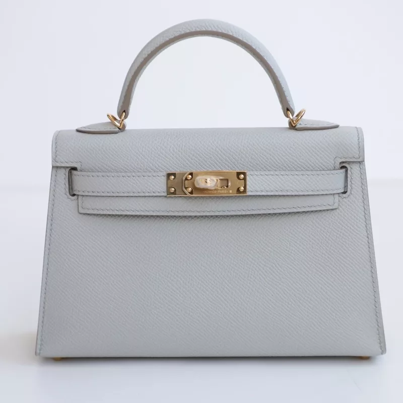 c80 gris pearl Epsom Kelly Mini II GHW